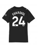 Manchester City Josko Gvardiol #24 Venkovní Dres pro Dámské 2025-26 Krátký Rukáv